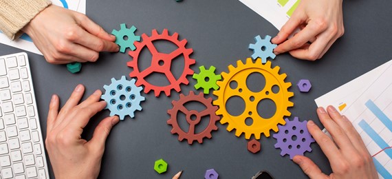 Still Life Business Roles With Various Mechanism Pieces