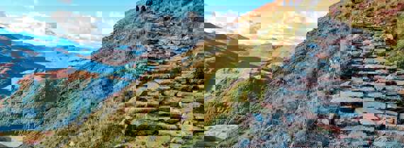 Path leading up a hillside